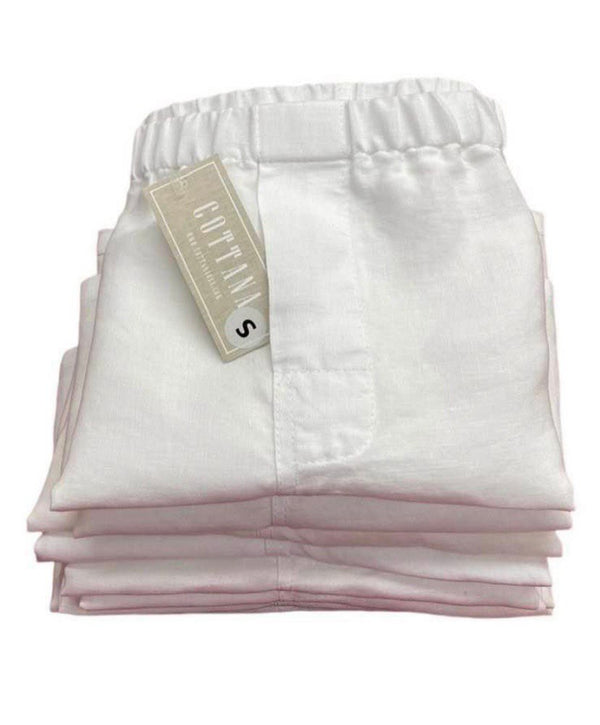 Linen Boxers Bundle for Men (x6) White Color