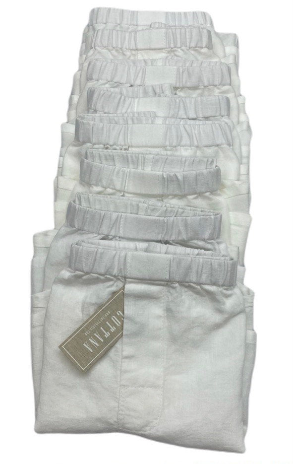 Linen Boxers Bundle for Men (x6) White Color